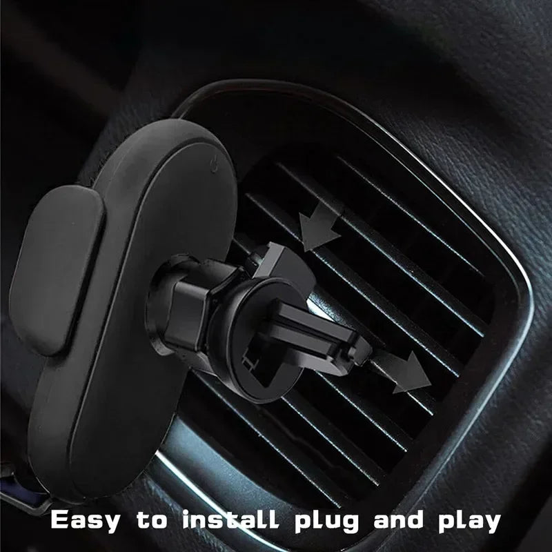 Automatic Clamping Infrared Induction Car Wireless Charger Stand with 30W Fast Charging for iPhone 11, 12, 13 Pro Max, Samsung Galaxy S20, S21 Plus