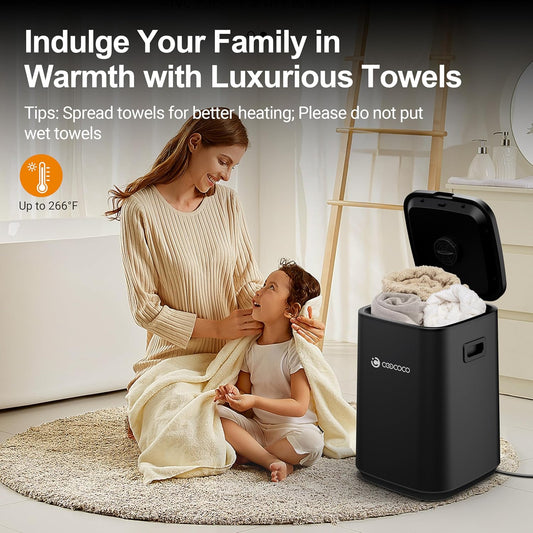 23L Large Towel Warmer Bucket with Child Lock, Timer, and LED Display - Delay Time up to 24 Hours - Ideal House Warming Gift