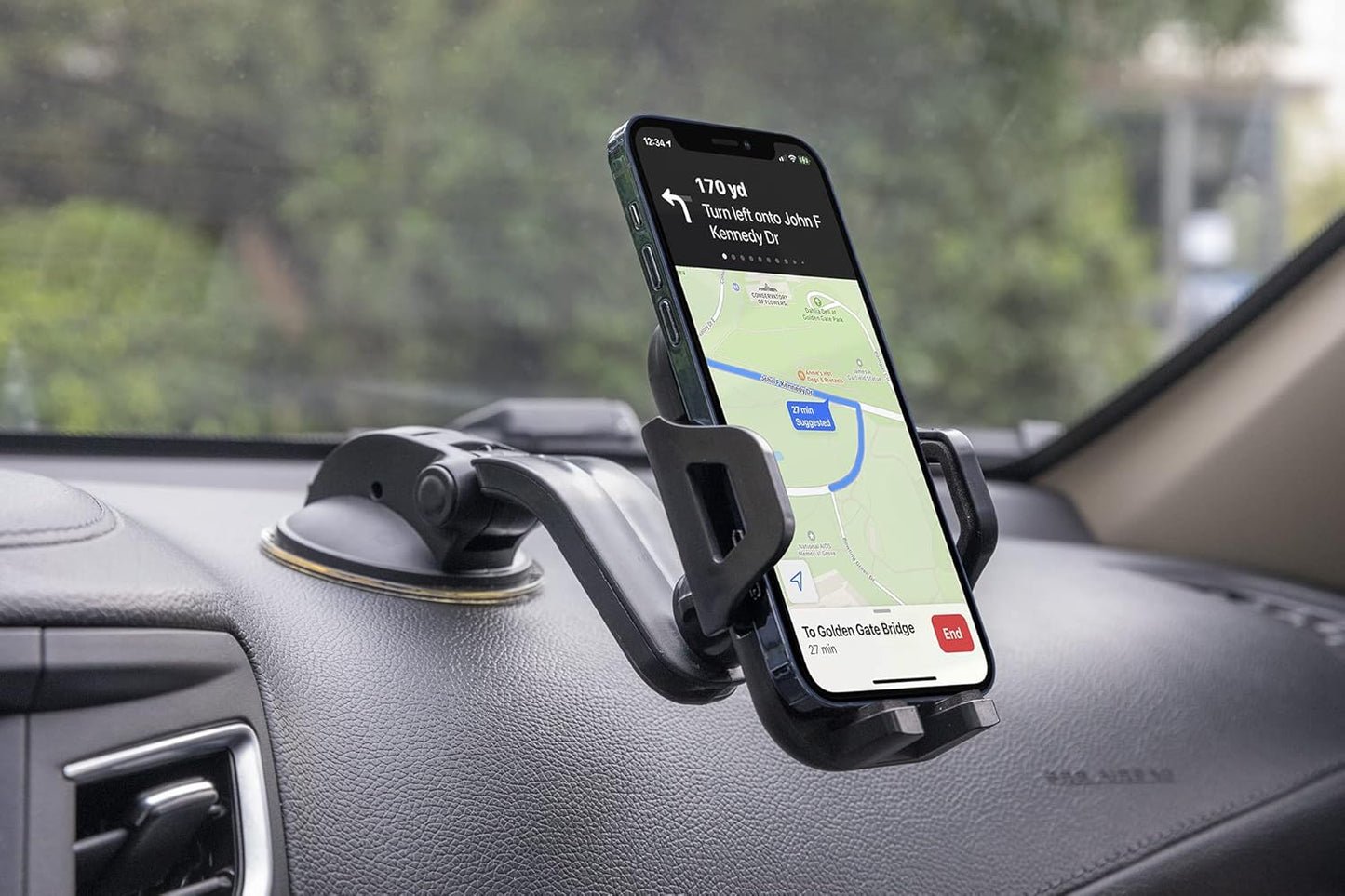 Cradle Phone Mount for Car Dashboard, Cell Phone Holder for Car, Car Phone Holder Mount, Car Mount for Windshield Window, Car Phone Mount, Suction Cup Phone Holder, Mobile Holder for Car