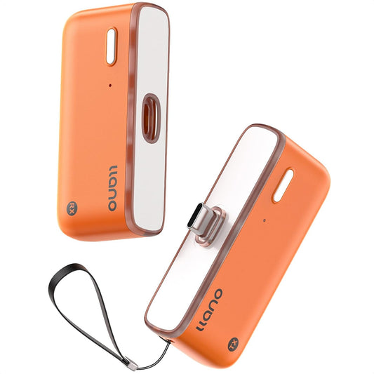 S850 Upgraded Type-C Wireless HDMI Transmitter and Receiver, 50M, Ultra 4K Decode Input 1080P@60Hz Output, Plug&Play 5G+2.4G and Audio for Phone/Tablet/Laptop/Pc to Monitor/Projector/Tv (Orange)