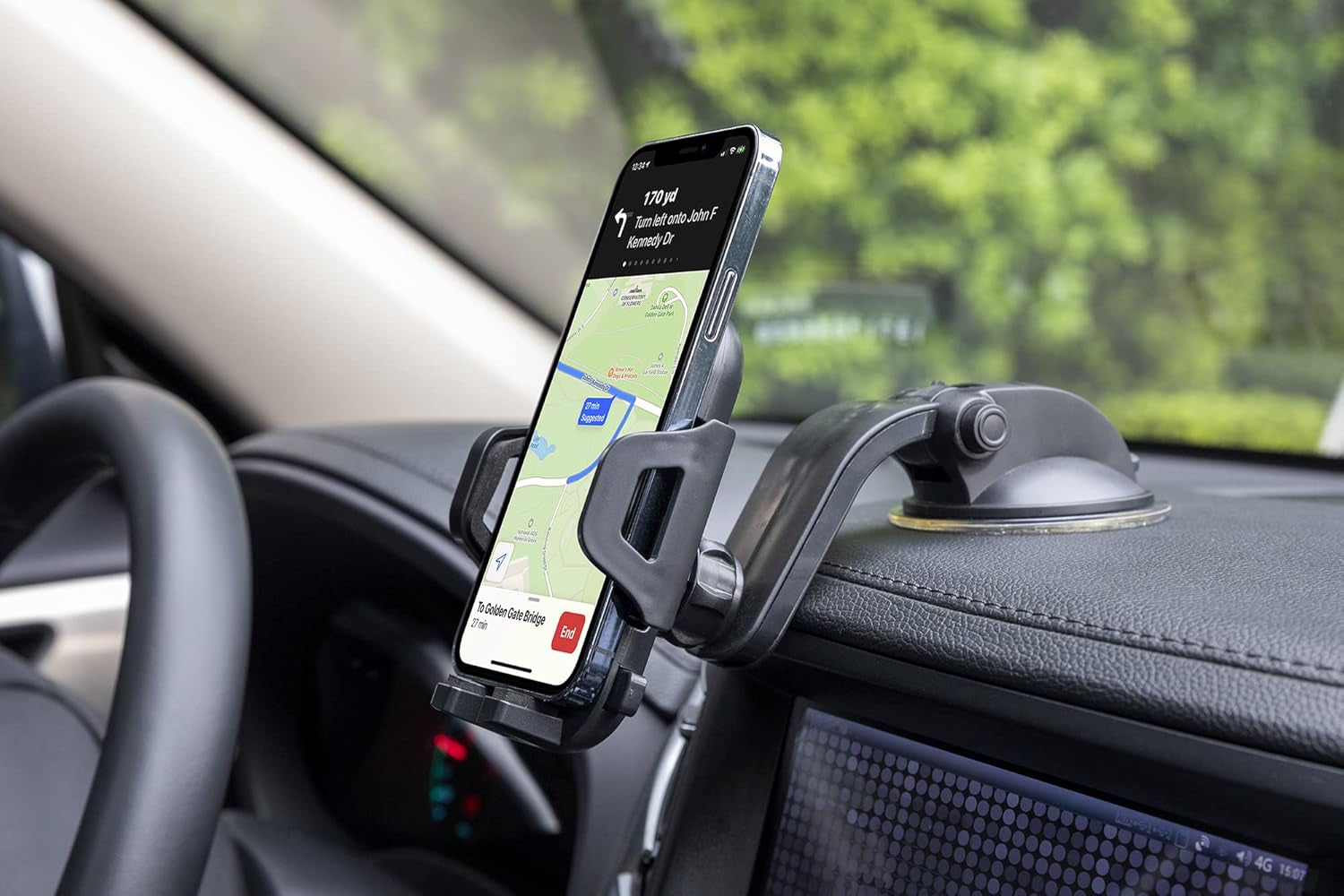 Cradle Phone Mount for Car Dashboard, Cell Phone Holder for Car, Car Phone Holder Mount, Car Mount for Windshield Window, Car Phone Mount, Suction Cup Phone Holder, Mobile Holder for Car